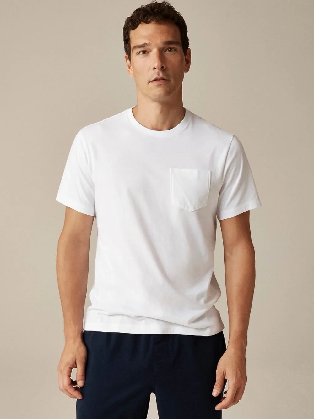 NWT J. Crew Men's Tall Broken In Pocket Tee L